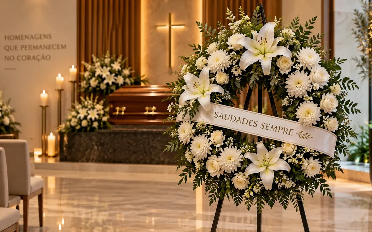 Livro de condolências e homenagem em ambiente memorial
