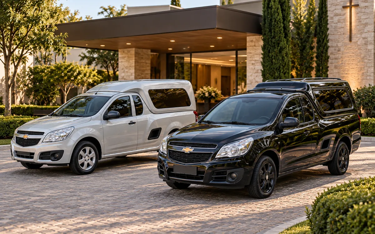 Veículos funerários preparados para deslocamento terrestre
